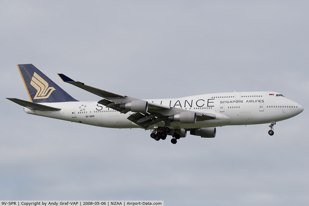 9V-SPR, 1993 Boeing 747-4H6 C/N 25702, Singapore Airlines 747-400