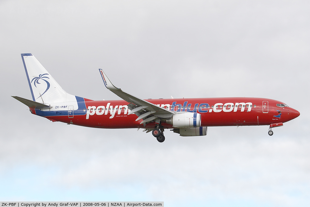 ZK-PBF, 2004 Boeing 737-8FE C/N 33799, Polynesian Blue 737-800