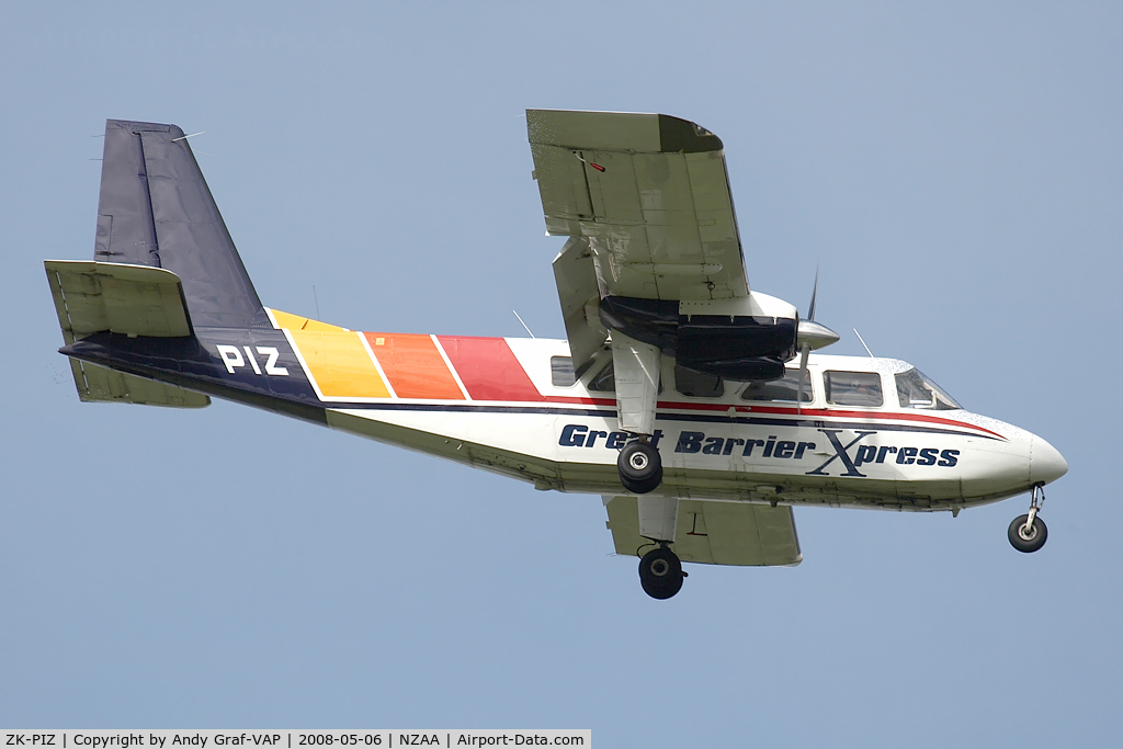 ZK-PIZ, 1977 Britten-Norman BN-2A-26 Islander C/N 2012, Great Barrier Express BN2