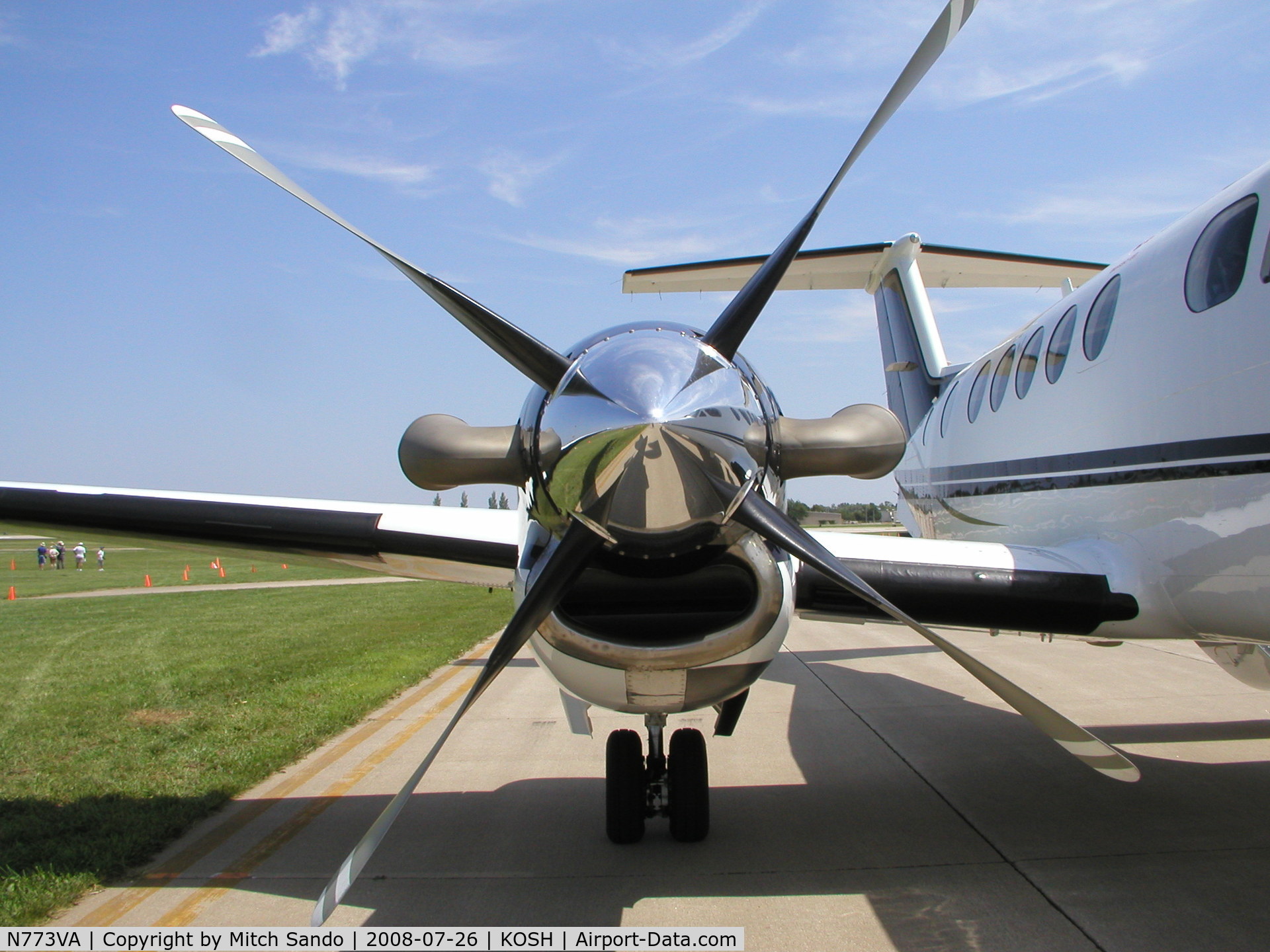 N773VA, 1984 Beech B200 King Air C/N BB-1195, EAA AirVenture 2008.