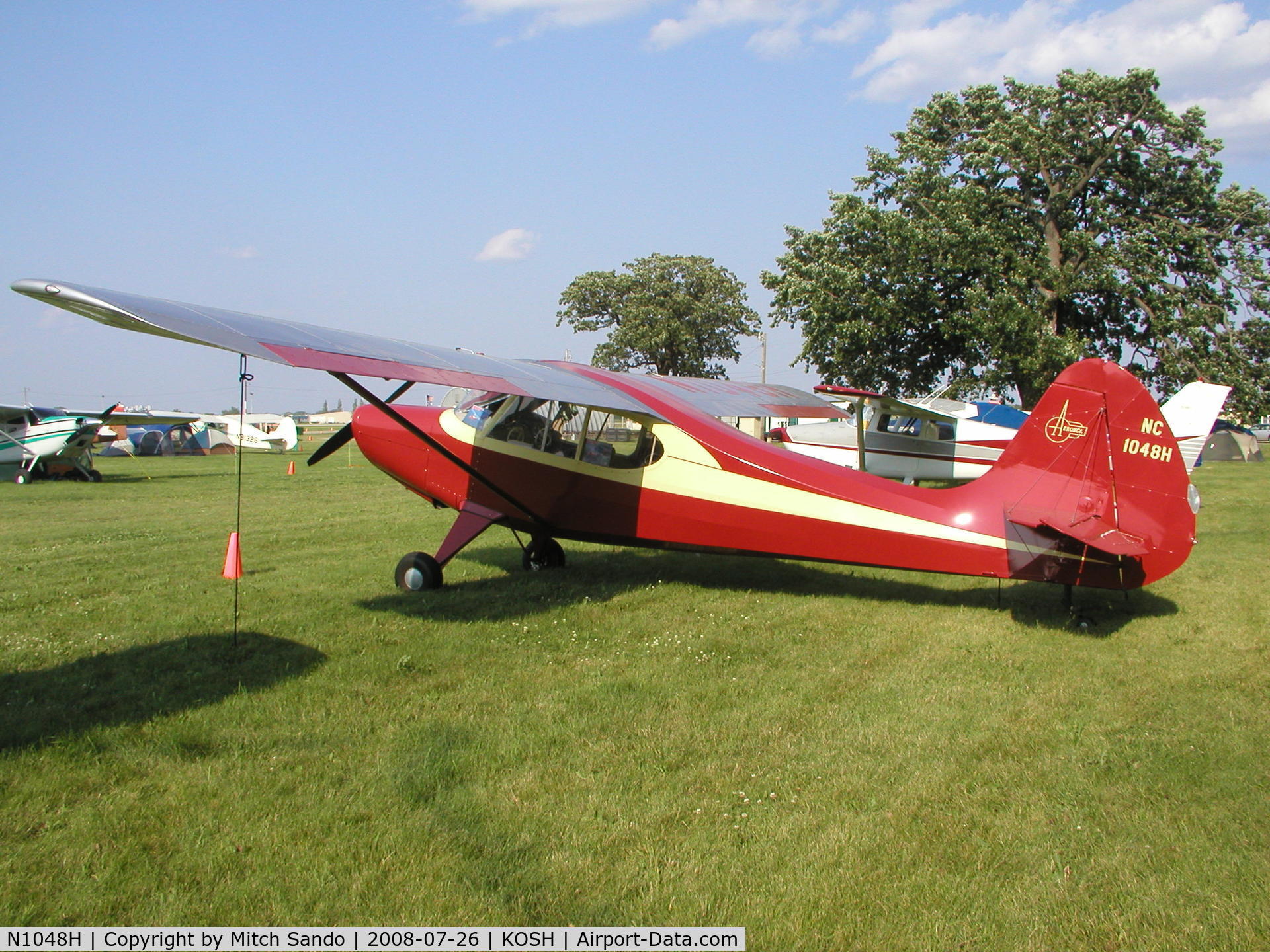 N1048H, 1948 Aeronca 15AC Sedan C/N 15AC-59, EAA AirVenture 2008.