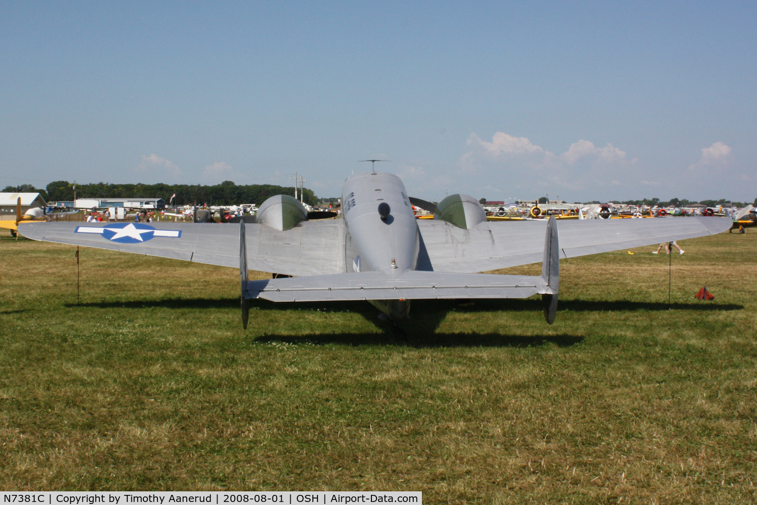N7381C, 1944 Beech C18S C/N 8104, EAA AirVenture 2008