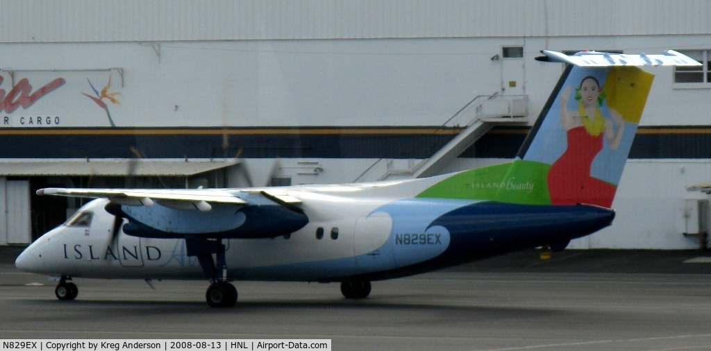 N829EX, 1989 De Havilland Canada DHC-8-103 Dash 8 C/N 146, Taxiing for departure