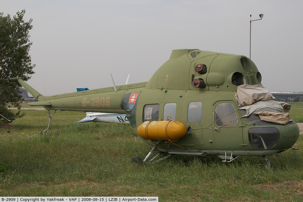 B-2909, Mil Mi-2 C/N 536009019, Slovak Police Mil Mi2