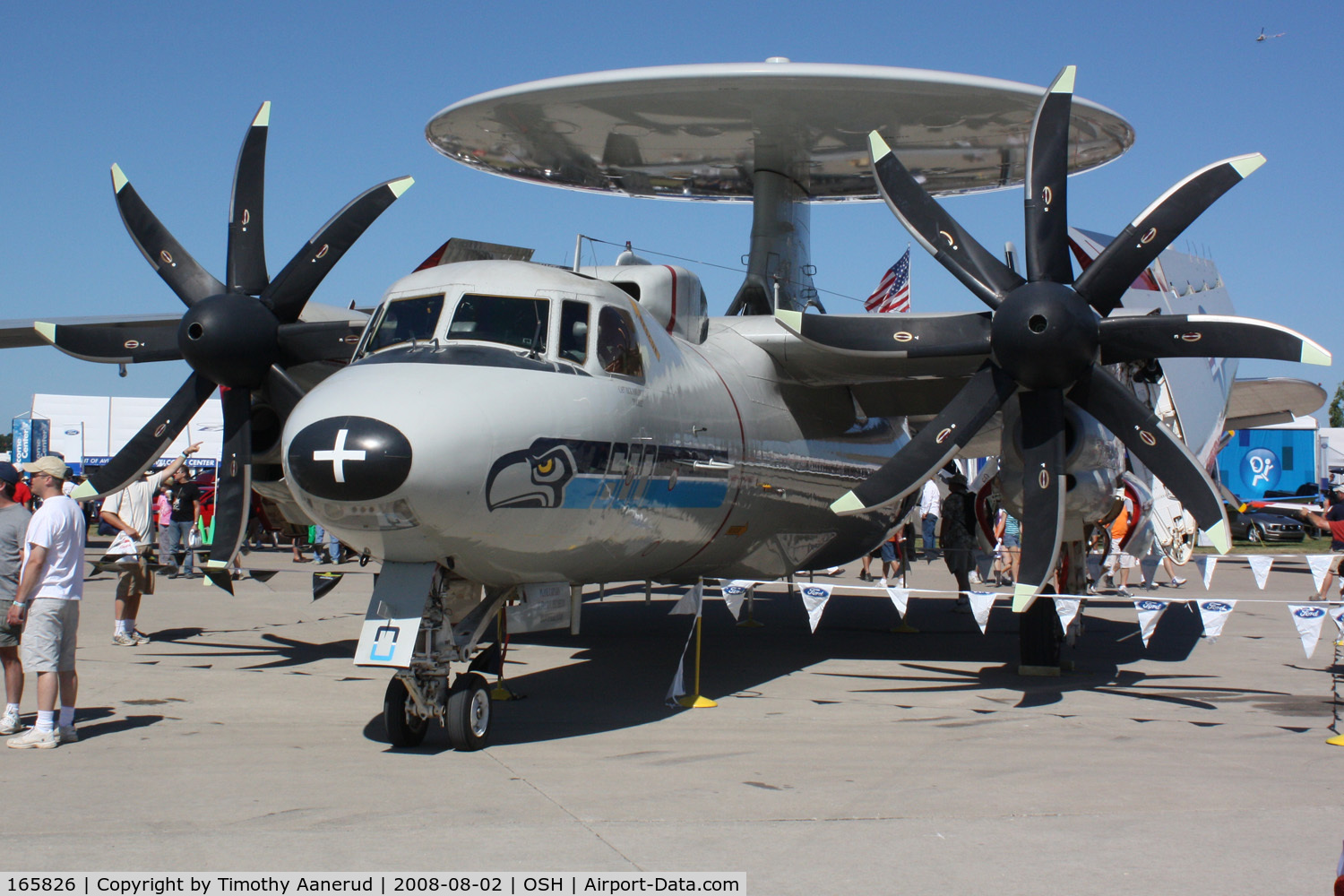 165826, Northrop Grumman E-2C Hawkeye C/N A197, EAA AirVenture 2008