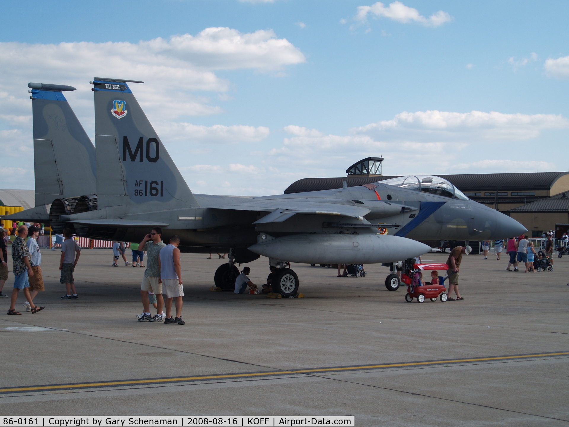 86-0161, 1986 McDonnell Douglas F-15C Eagle C/N 1008/C389, F-15 AT OFFUTT AFB