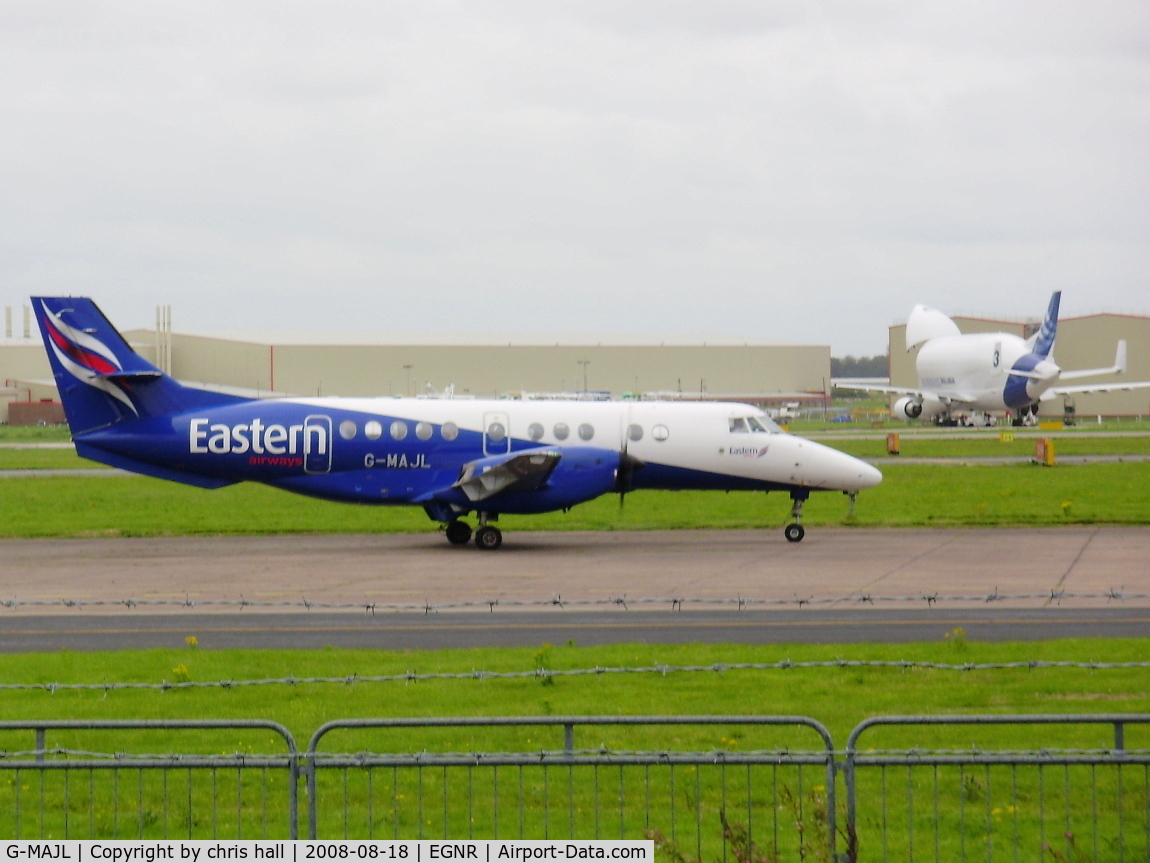 G-MAJL, 1996 British Aerospace Jetstream 41 C/N 41087, Eastern Airways, with A300F4-608ST 