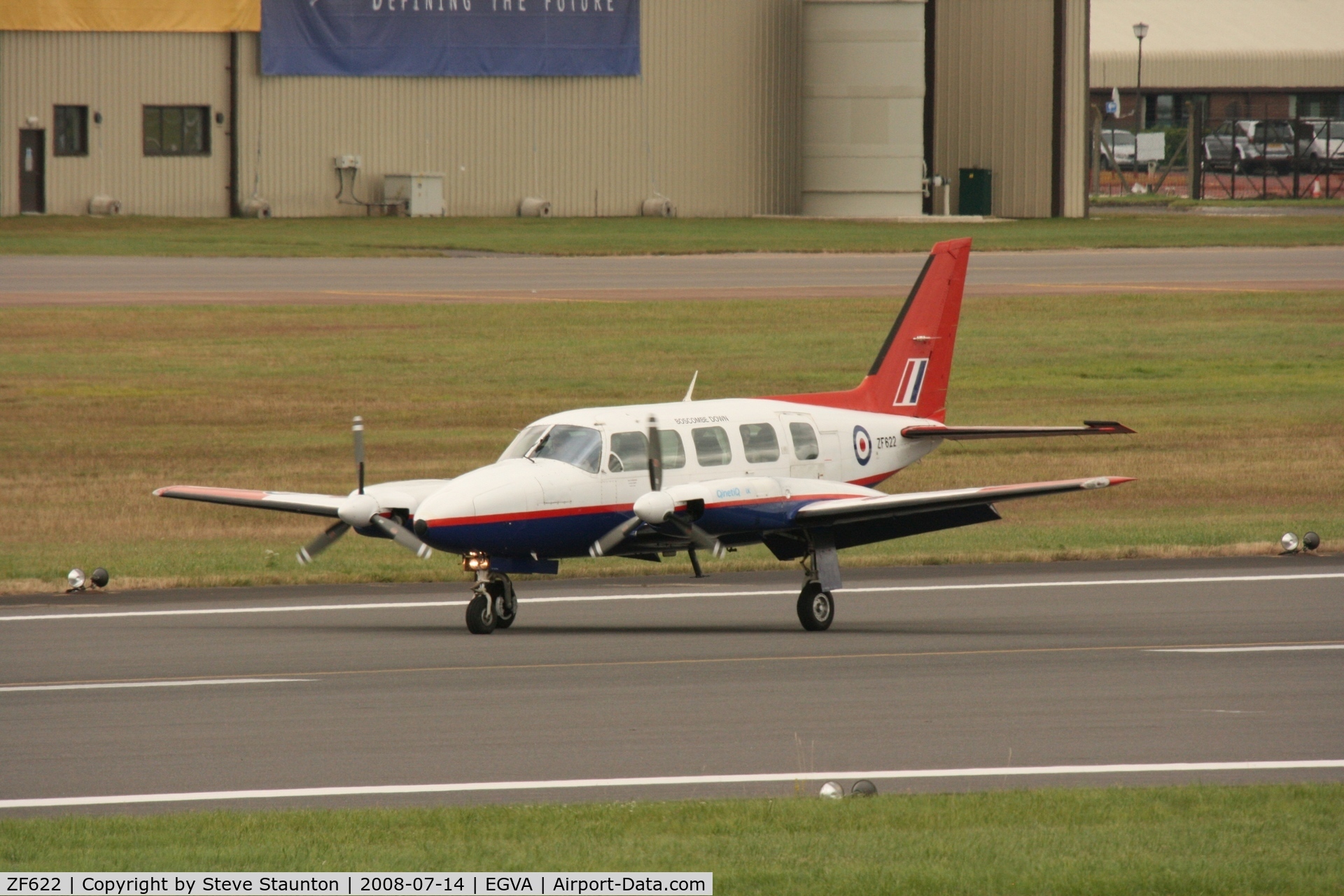 ZF622, 1980 Piper PA-31-350 Navajo Chieftain C/N 31-8052033, Taken at the Royal International Air Tattoo 2008 during arrivals and departures (show days cancelled due to bad weather)