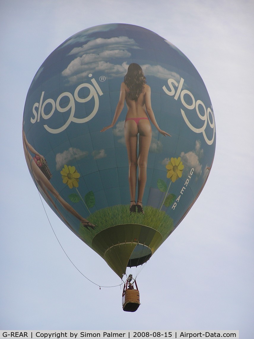 G-REAR, 2004 Lindstrand Balloons LBL 69X C/N 977, Hot-air balloon sponsored by Sloggi at Northampton