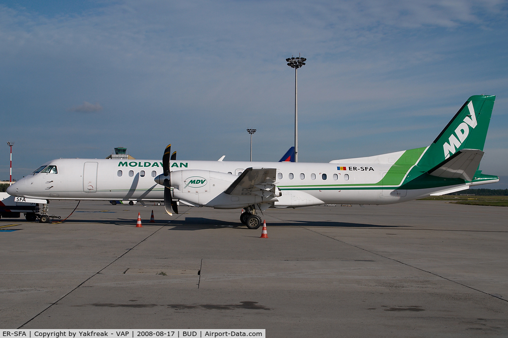 ER-SFA, 1998 Saab 2000 C/N 2000-056, Moldavian Airlines Saab 2000