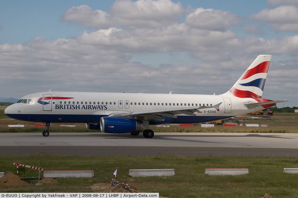 G-EUUO, 2003 Airbus A320-232 C/N 1958, British Airways Airbus 320