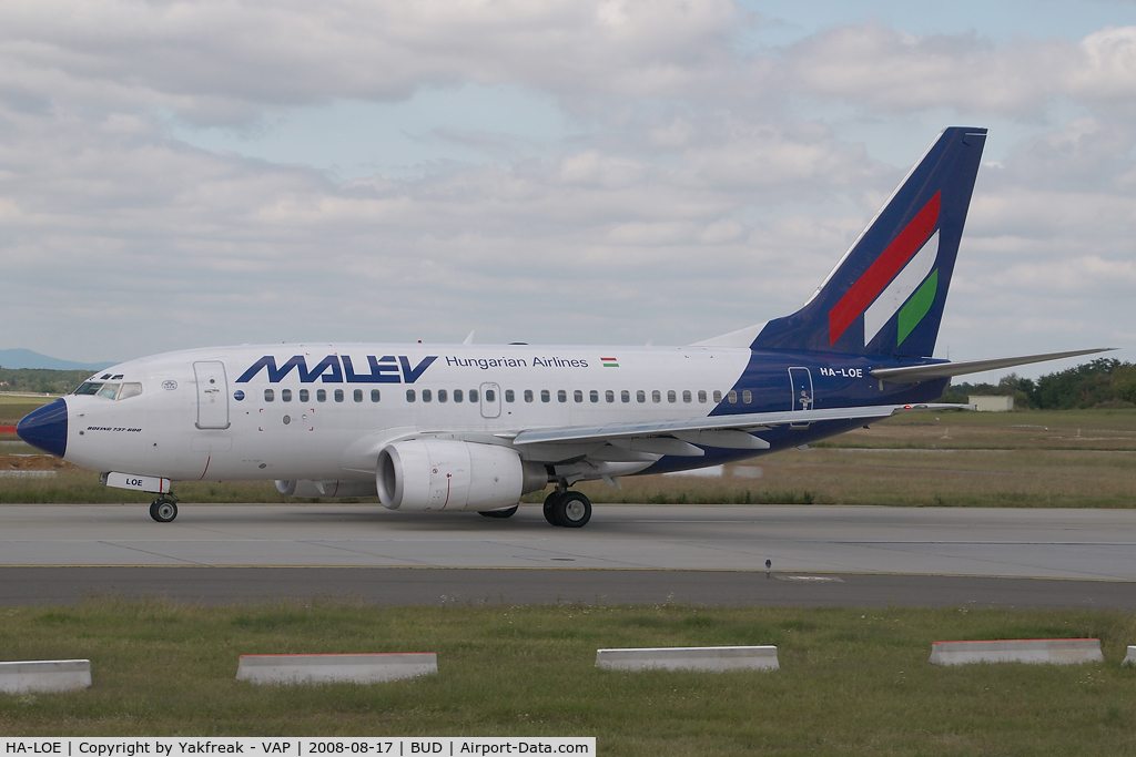HA-LOE, 2003 Boeing 737-6Q8 C/N 28260, Malev Boeing 737-600
