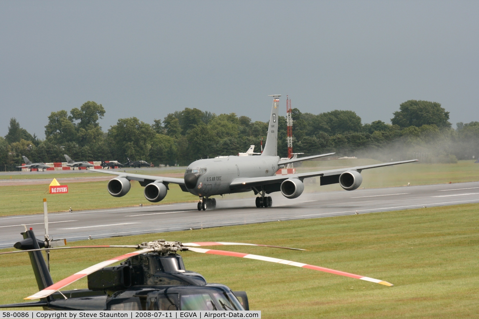 58-0086, 1958 Boeing KC-135R Stratotanker C/N 17831, Taken at the Royal International Air Tattoo 2008 during arrivals and departures (show days cancelled due to bad weather)