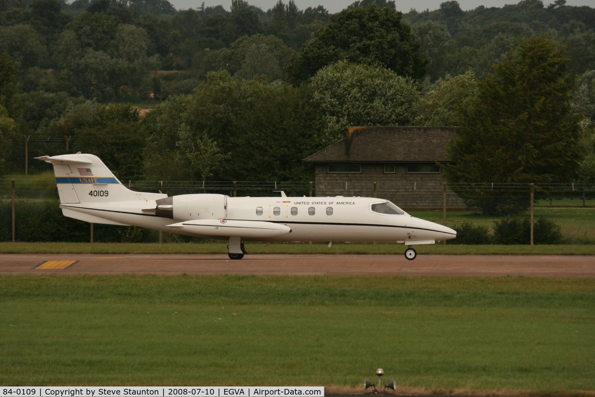 84-0109, 1984 Gates Learjet C-21A C/N 35A-555, Taken at the Royal International Air Tattoo 2008 during arrivals and departures (show days cancelled due to bad weather)
