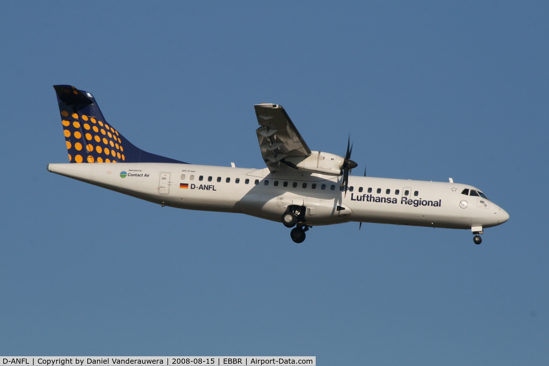 D-ANFL, 2001 ATR 72-212A C/N 668, arrival of flight LH4650 to rwy 02