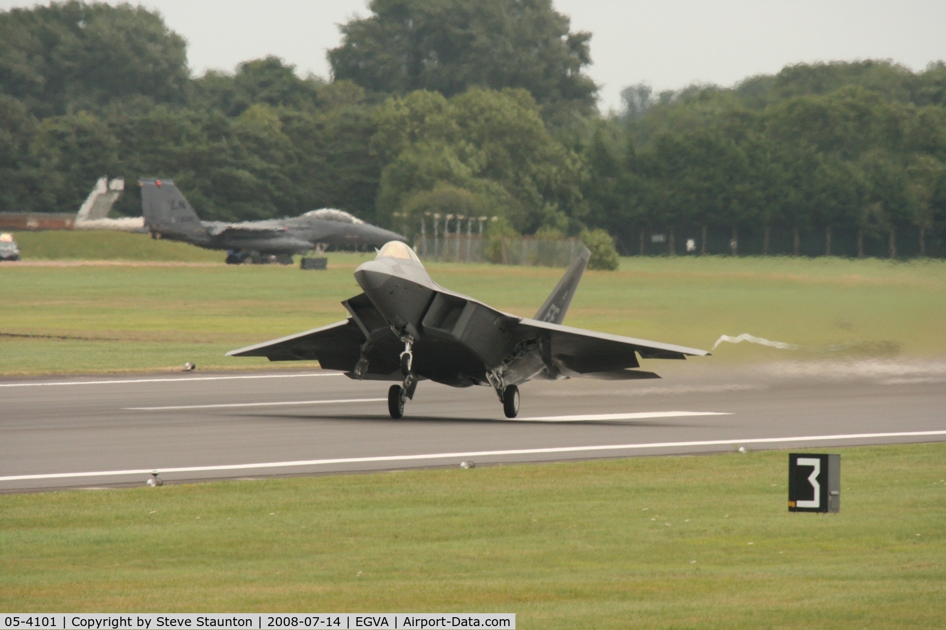 05-4101, 2003 Lockheed Martin F-22A Raptor C/N 645-4101, Taken at the Royal International Air Tattoo 2008 during arrivals and departures (show days cancelled due to bad weather)
