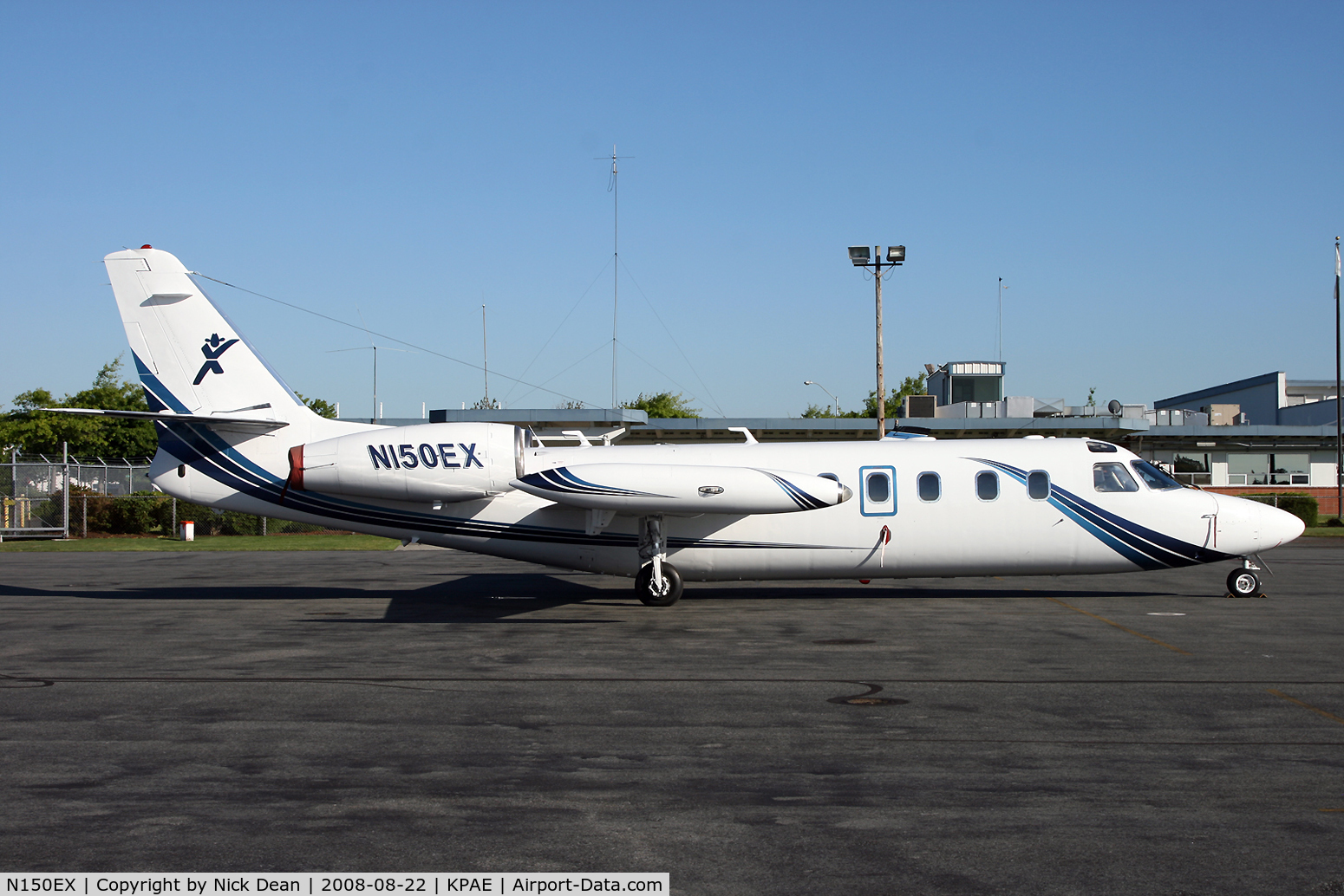 N150EX, 1981 Israel Aircraft Industries 1124 C/N 262, Visiting biz on the old ramp