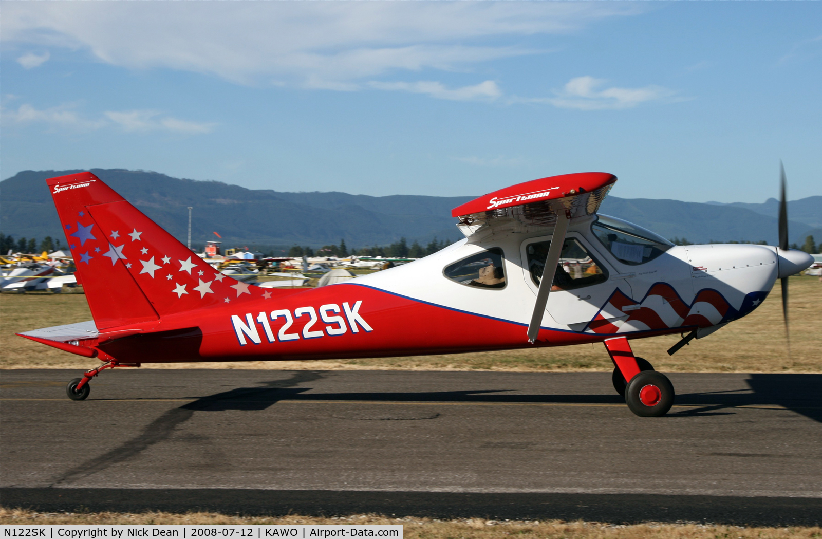 N122SK, 2007 Galsair GS-2 Sportsman C/N 7207, Arlington fly in