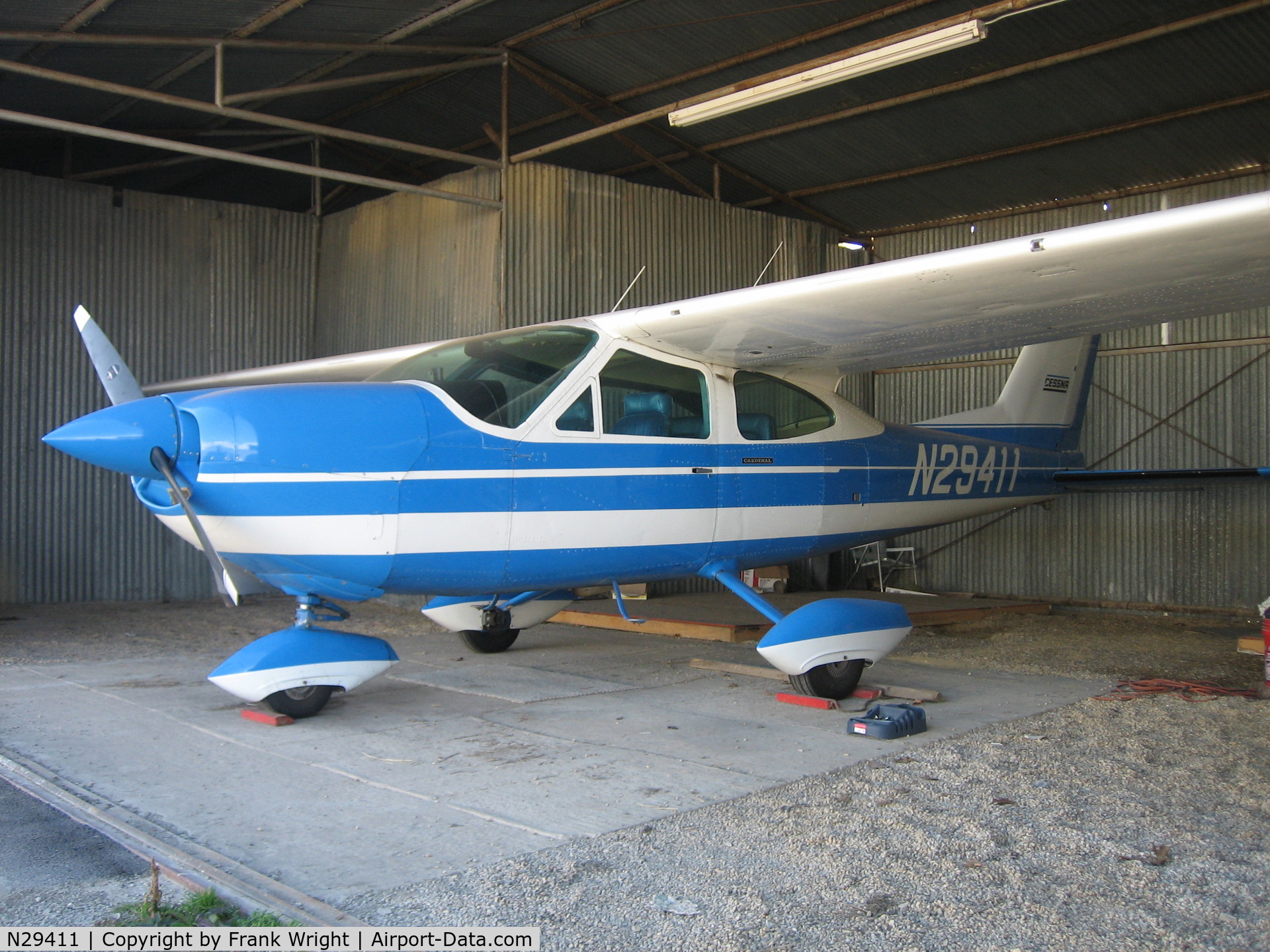 N29411, 1968 Cessna 177 Cardinal C/N 17700871, hangar picture