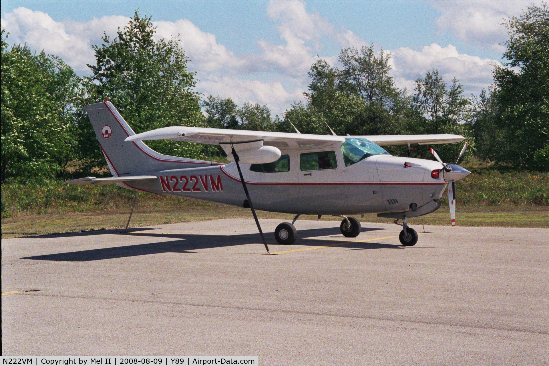 N222VM, 1980 Cessna T210N Turbo Centurion C/N 21063908, Parked @ Kalkaska City Airport (Y89)