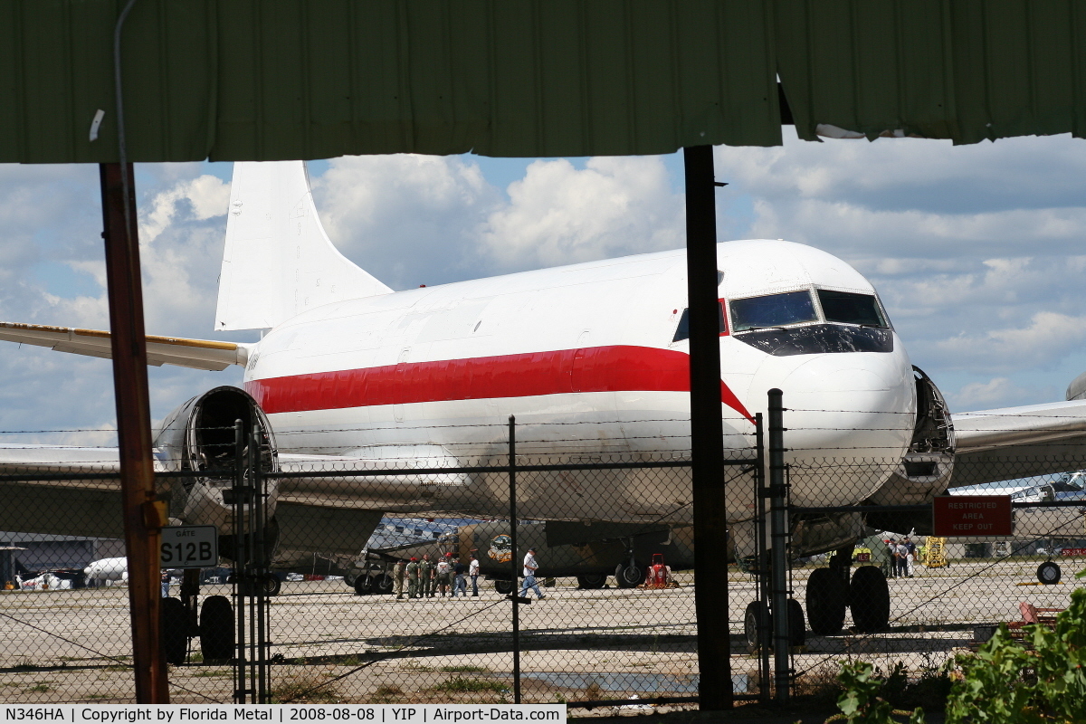 N346HA, Lockheed L-188A(F) Electra C/N 188A-1043, Zantop L188 Electra