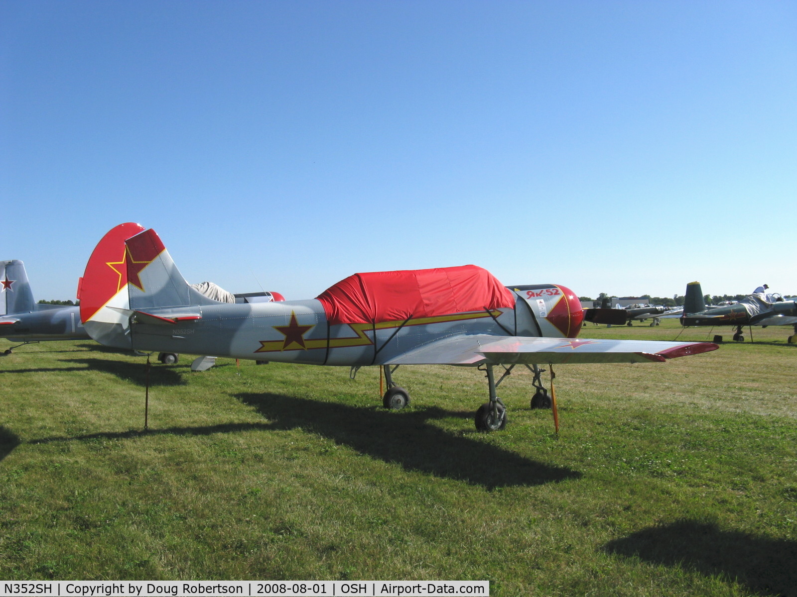 N352SH, 1985 Yakovlev (Aerostar) Yak-52 C/N 855704, 1985 Aerostar S A YAK-52, Vedeneev (Ivchenko) M-14P 355 Hp