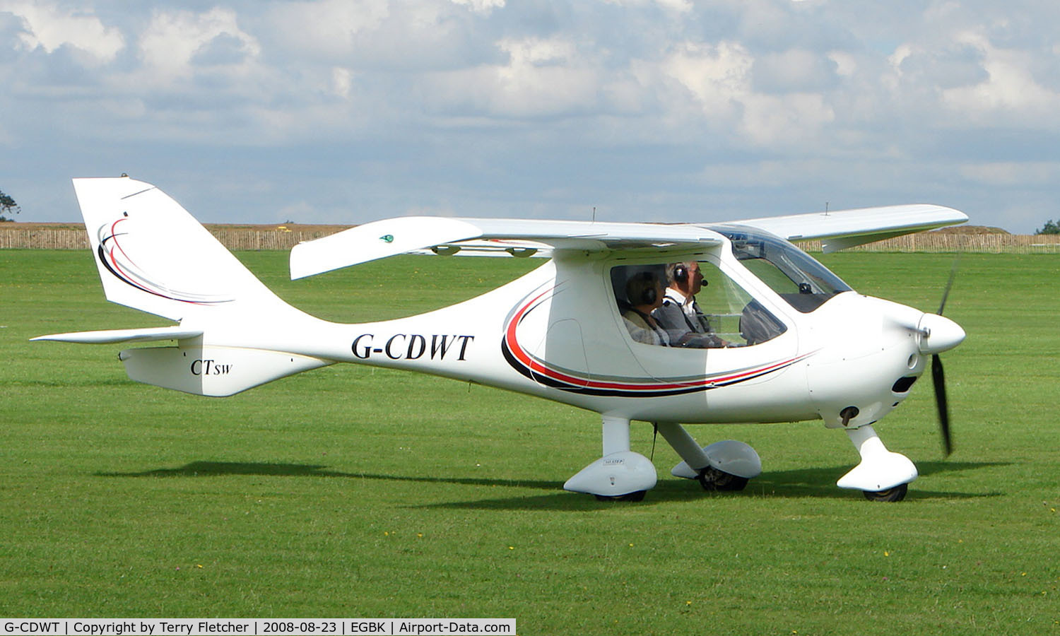 G-CDWT, 2006 Flight Design CTSW C/N 8162, Visitor to Sywell on 2008 Ragwing Fly-in day