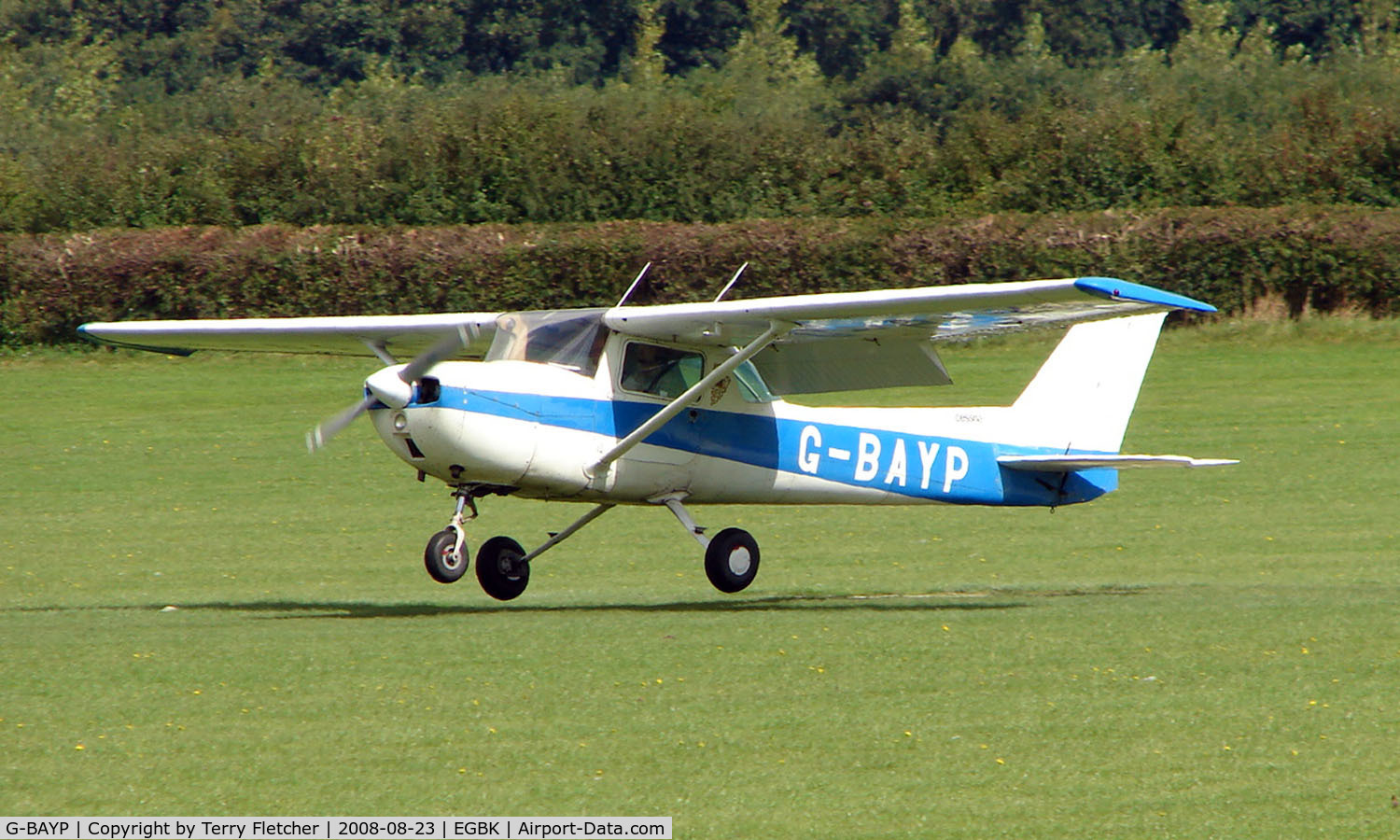 G-BAYP, 1973 Cessna 150L C/N 150-74017, Visitor to Sywell on 2008 Ragwing Fly-in day