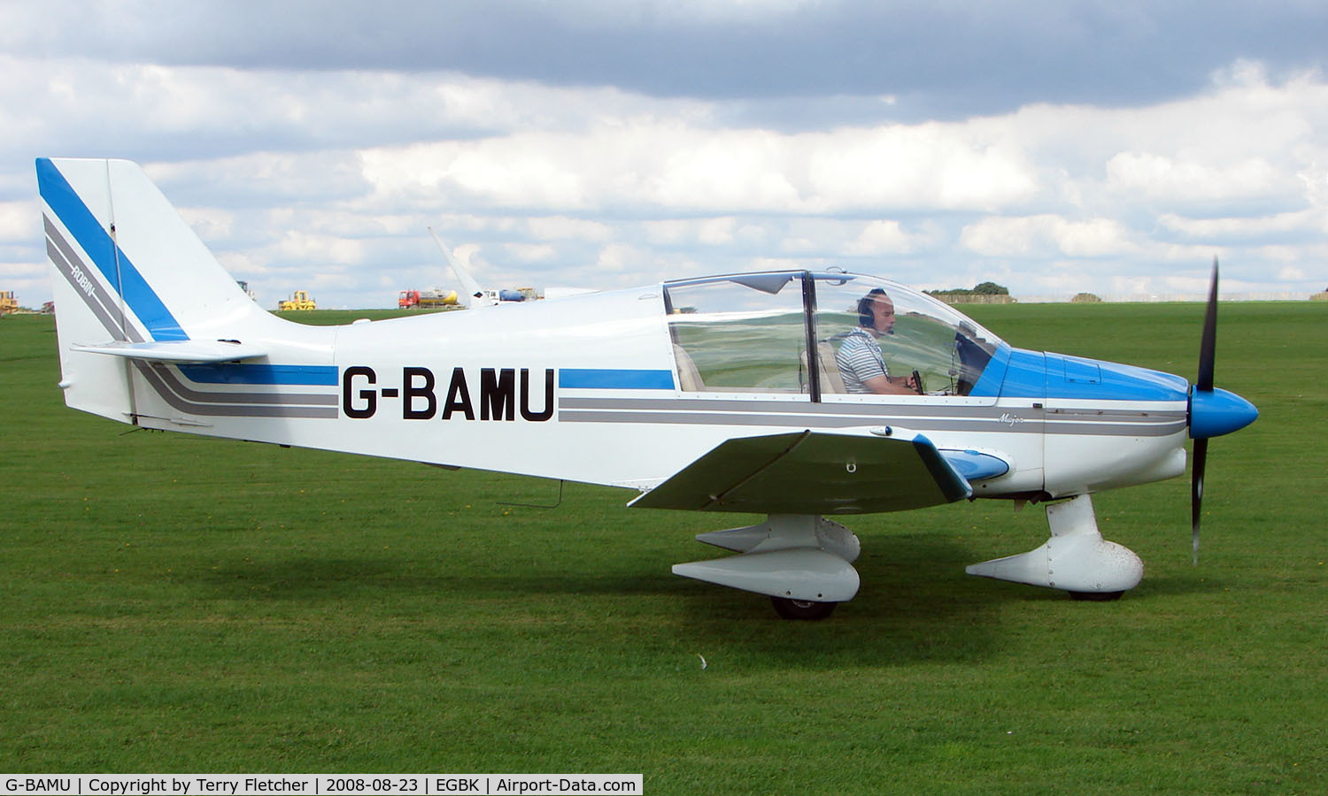 G-BAMU, 1972 Robin DR-400-160 Chevalier C/N 778, Visitor to Sywell on 2008 Ragwing Fly-in day
