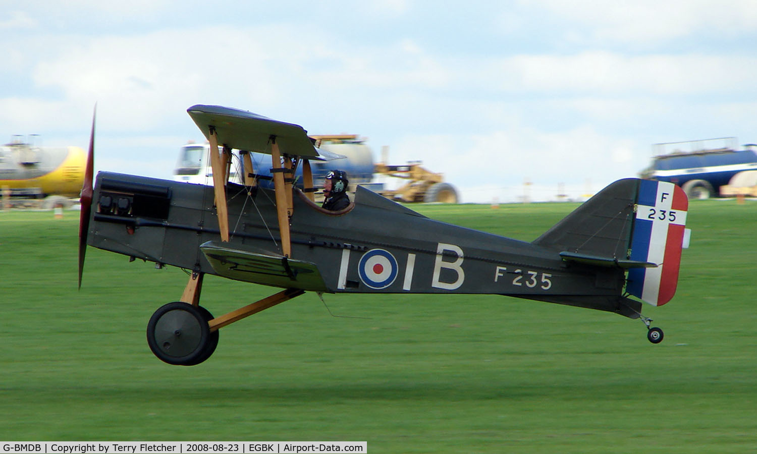 G-BMDB, 1988 Royal Aircraft Factory SE-5A Replica C/N PFA 020-10931, Visitor to Sywell on 2008 Ragwing Fly-in day