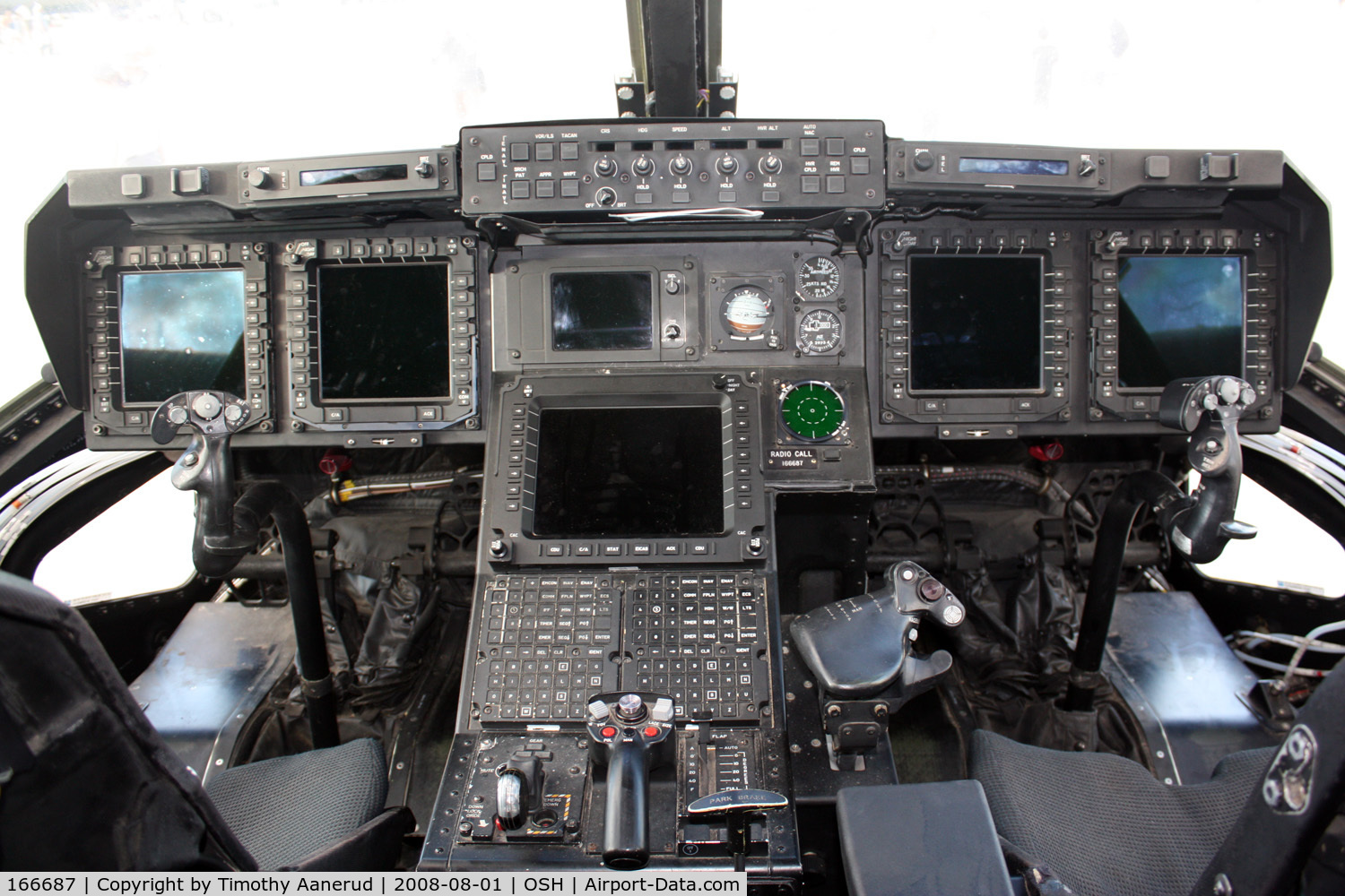 166687, Bell-Boeing MV-22B Osprey C/N D0081, EAA AirVenture 2008, cockpit