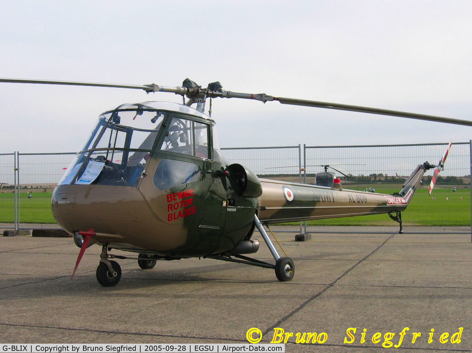 G-BLIX, 1958 Saunders-Roe Skeeter AOP.12 C/N S2/5094, Duxford Helitech