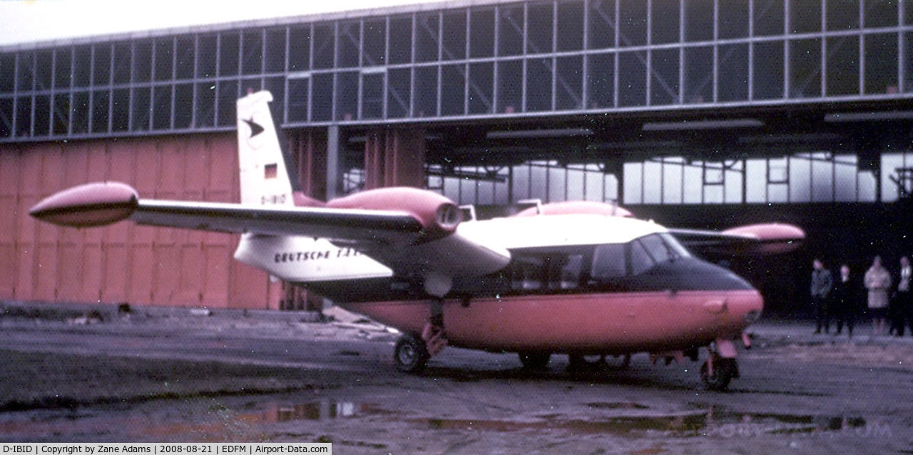 D-IBID, Piaggio P-166 C/N 367, Piaggio P.166 Deutsche Taxiflug at Nueostheim, Germany @ 1961 - reported to be registered as N777Y and YV-272CP - noted in Florida @ 1991