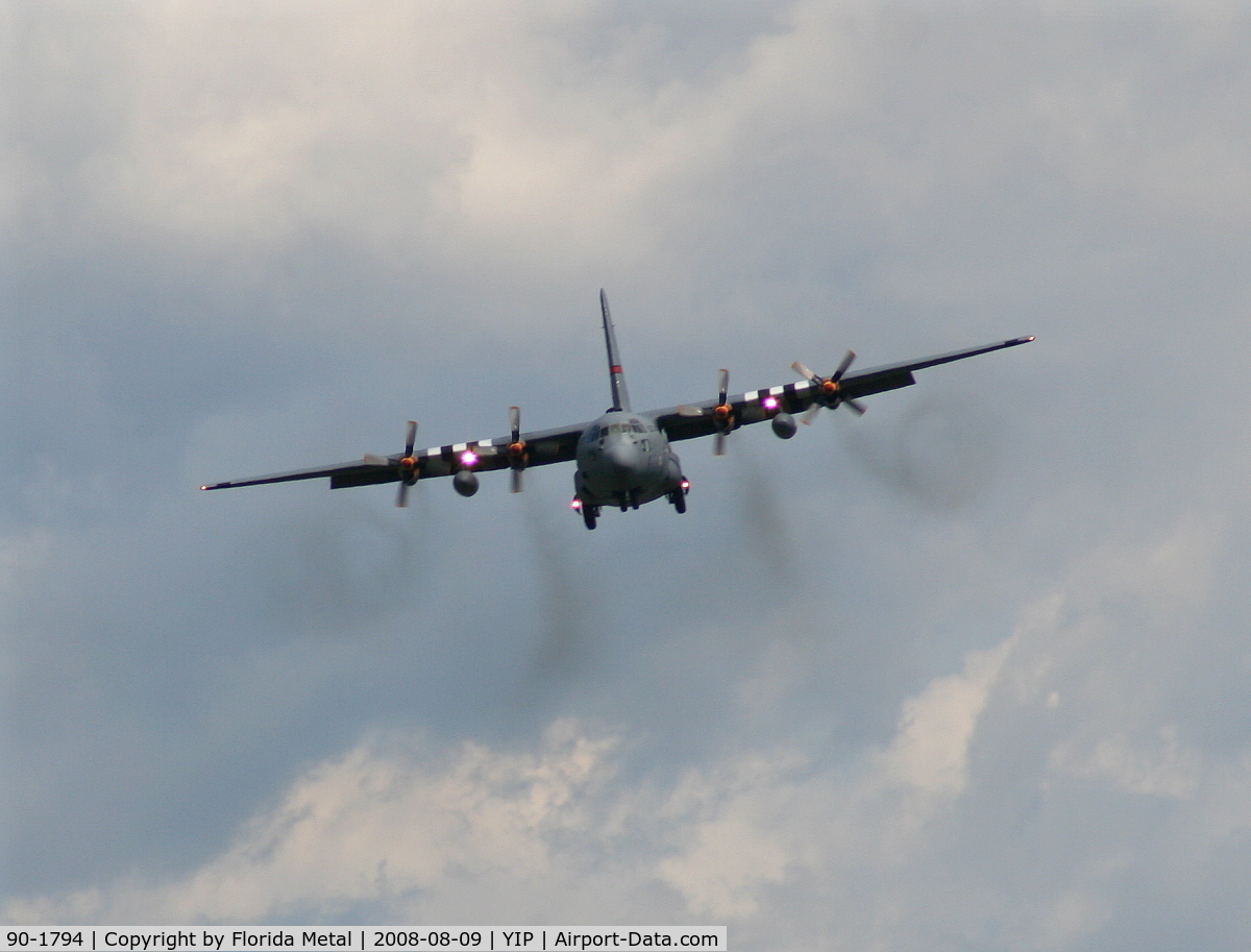 90-1794, 1990 Lockheed C-130H Hercules C/N 382-5247, Lockheed C-130 Hercules of Ohio National Guard