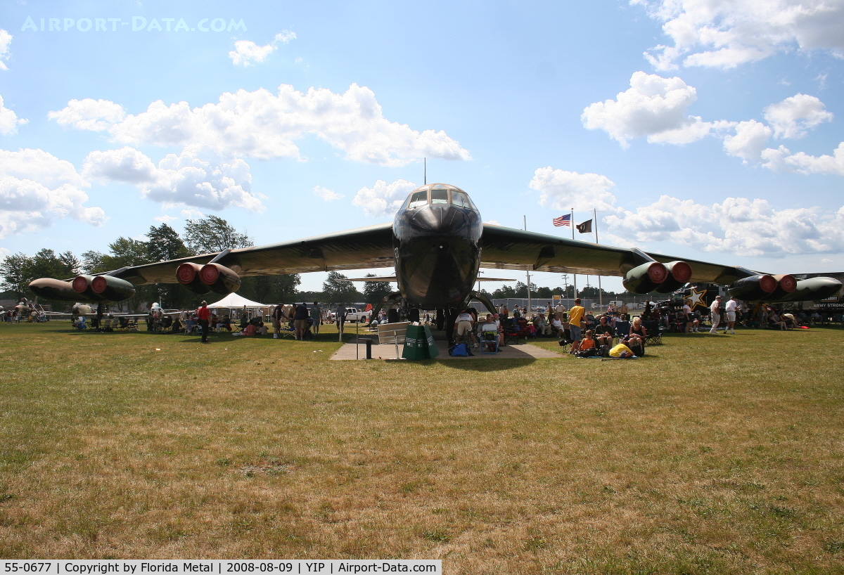 55-0677, 1955 Boeing B-52D Stratofortress C/N 464024, B-52 at Yankee Air Force Museum