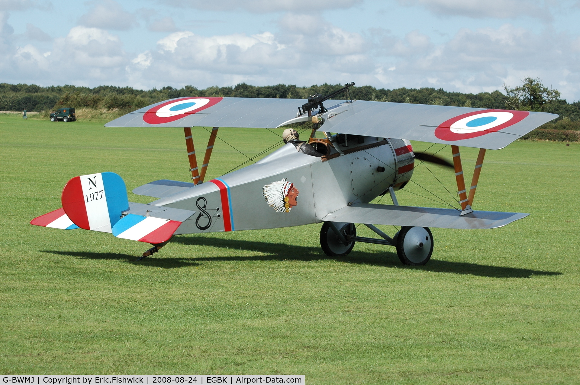 G-BWMJ, 1981 Nieuport 17 Scout Replica C/N PFA 121-12351, 2. N1977 at the Sywell Airshow 24 Aug 2008