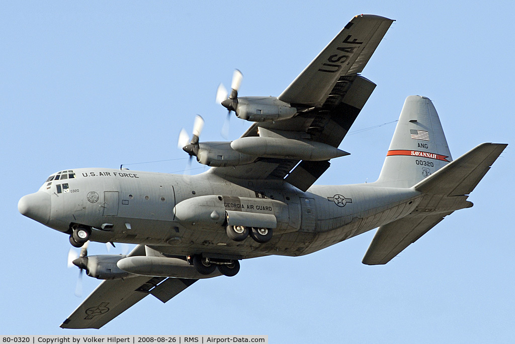 80-0320, 1981 Lockheed C-130H Hercules C/N 382-4900, Lockheed C-130H Hercules of Ramstein Air Base