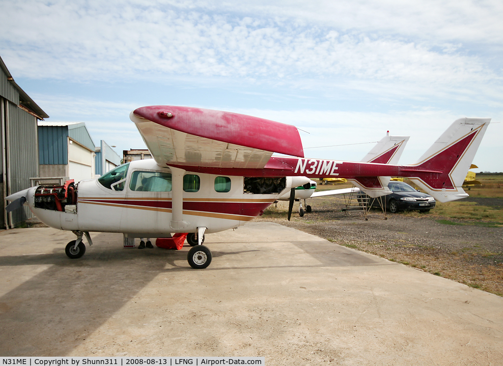 N31ME, 1973 Cessna 337G Super Skymaster C/N 33701524, On maintenance in this airfield...