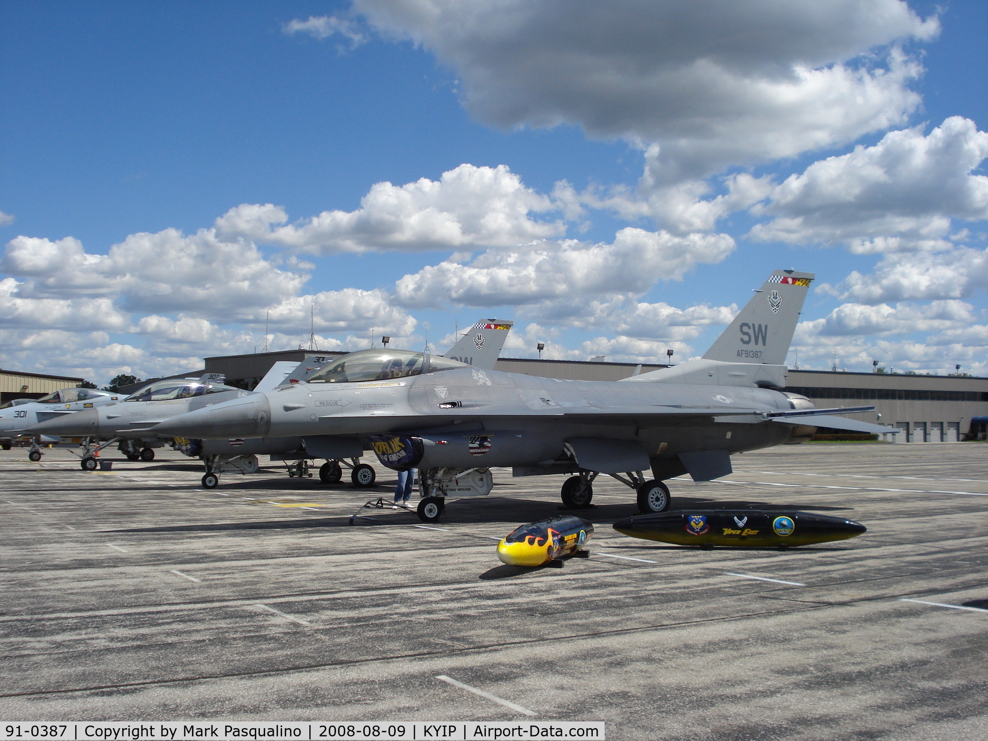 91-0387, 1991 General Dynamics F-16CM Fighting Falcon C/N CC-85, F-16C
