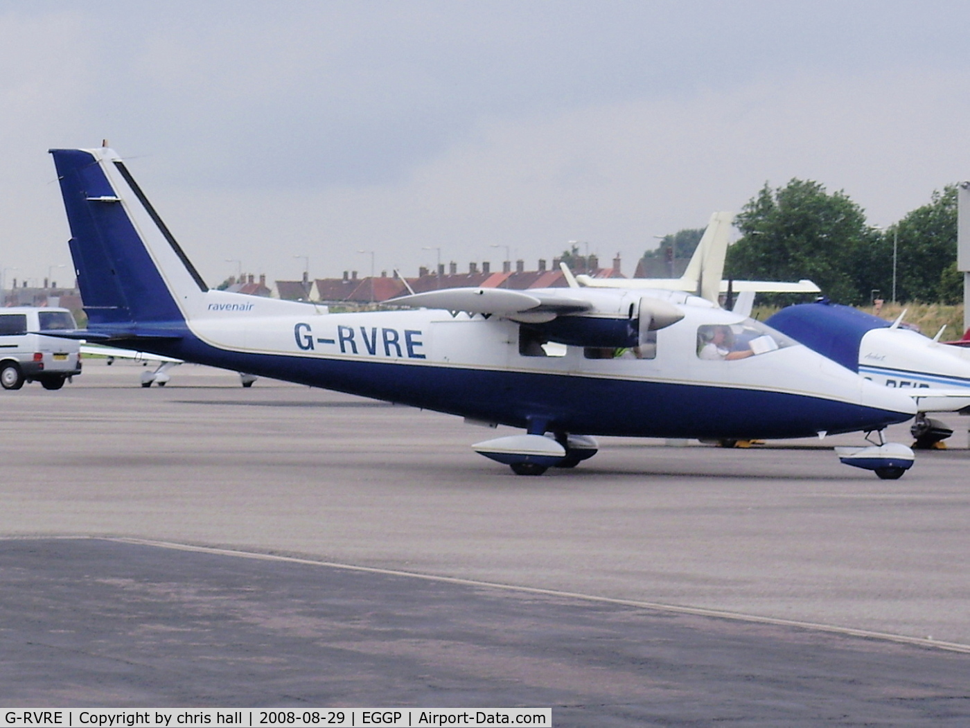 G-RVRE, 1975 Partenavia P-68B C/N 57, RAVENAIR AIRCRAFT LTD, Previous ID: D-GIFR