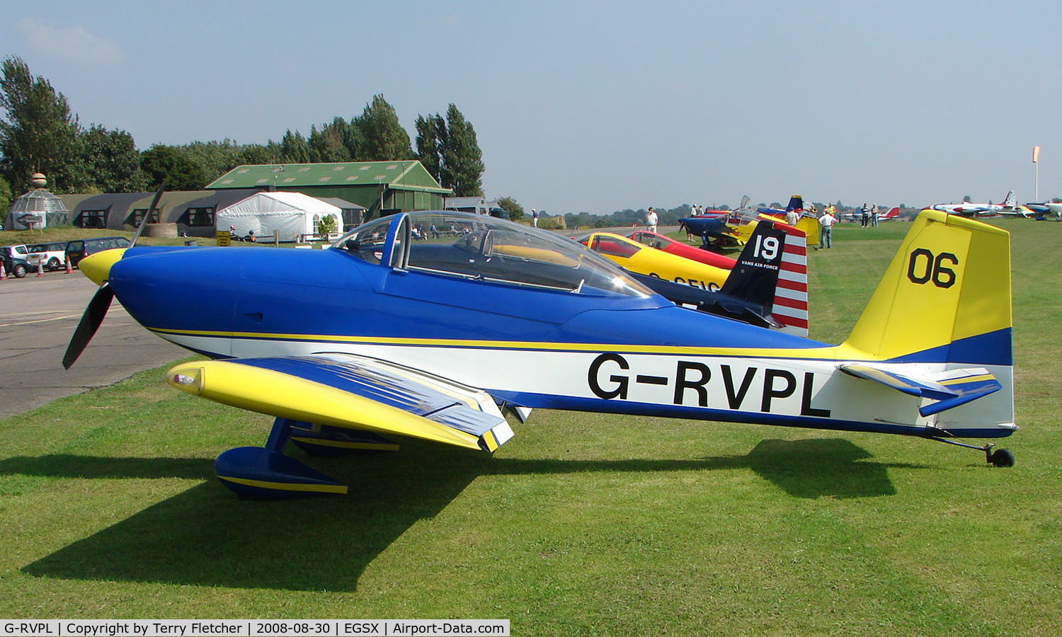 G-RVPL, 2006 Vans RV-8 C/N PFA 303-13885, Participant in the 2008 RV Fly-in at North Weald Uk