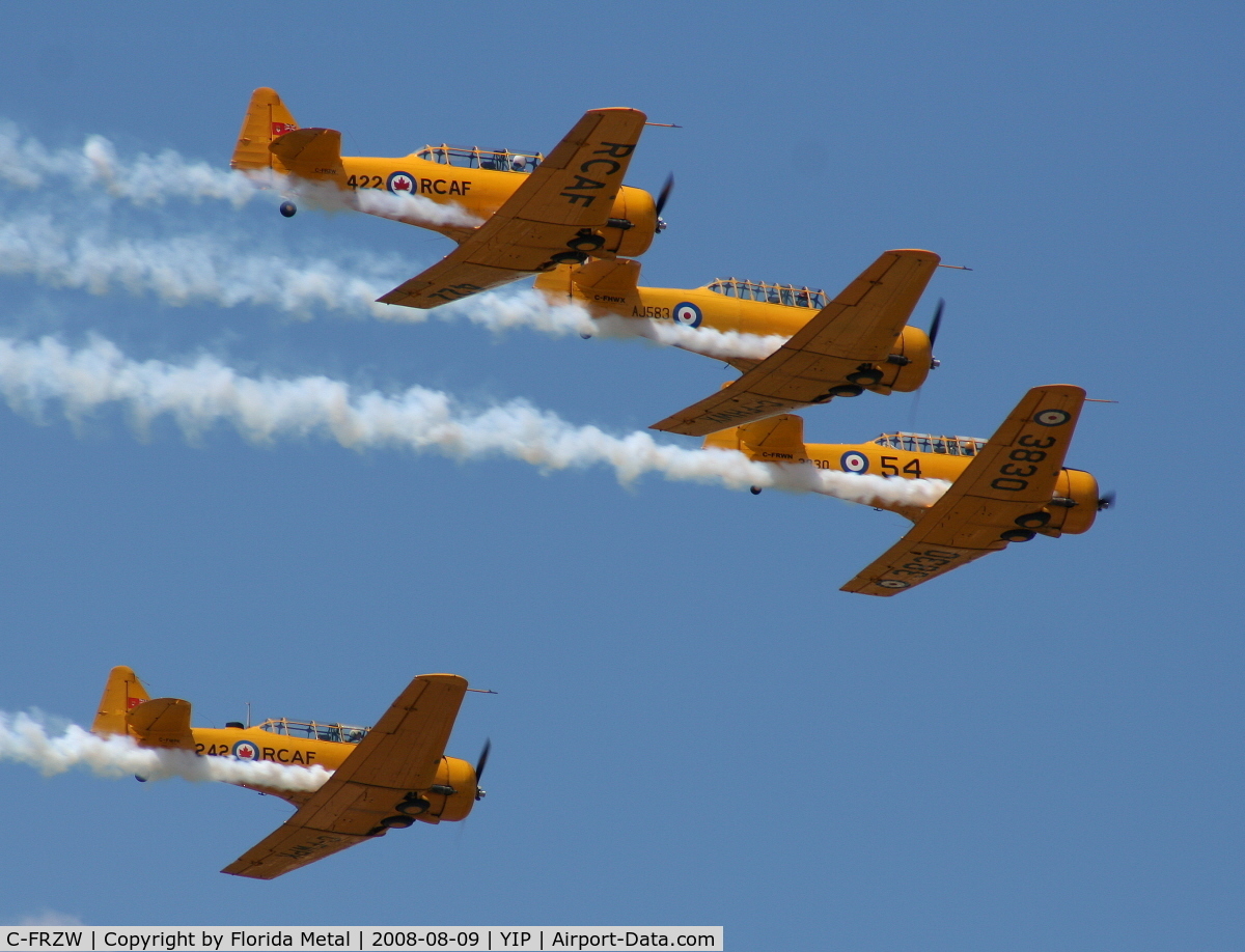 C-FRZW, 1952 Canadian Car & Foundry T-6 Harvard Mk.4 C/N CCF4-213, Formation of Canadian Harvards