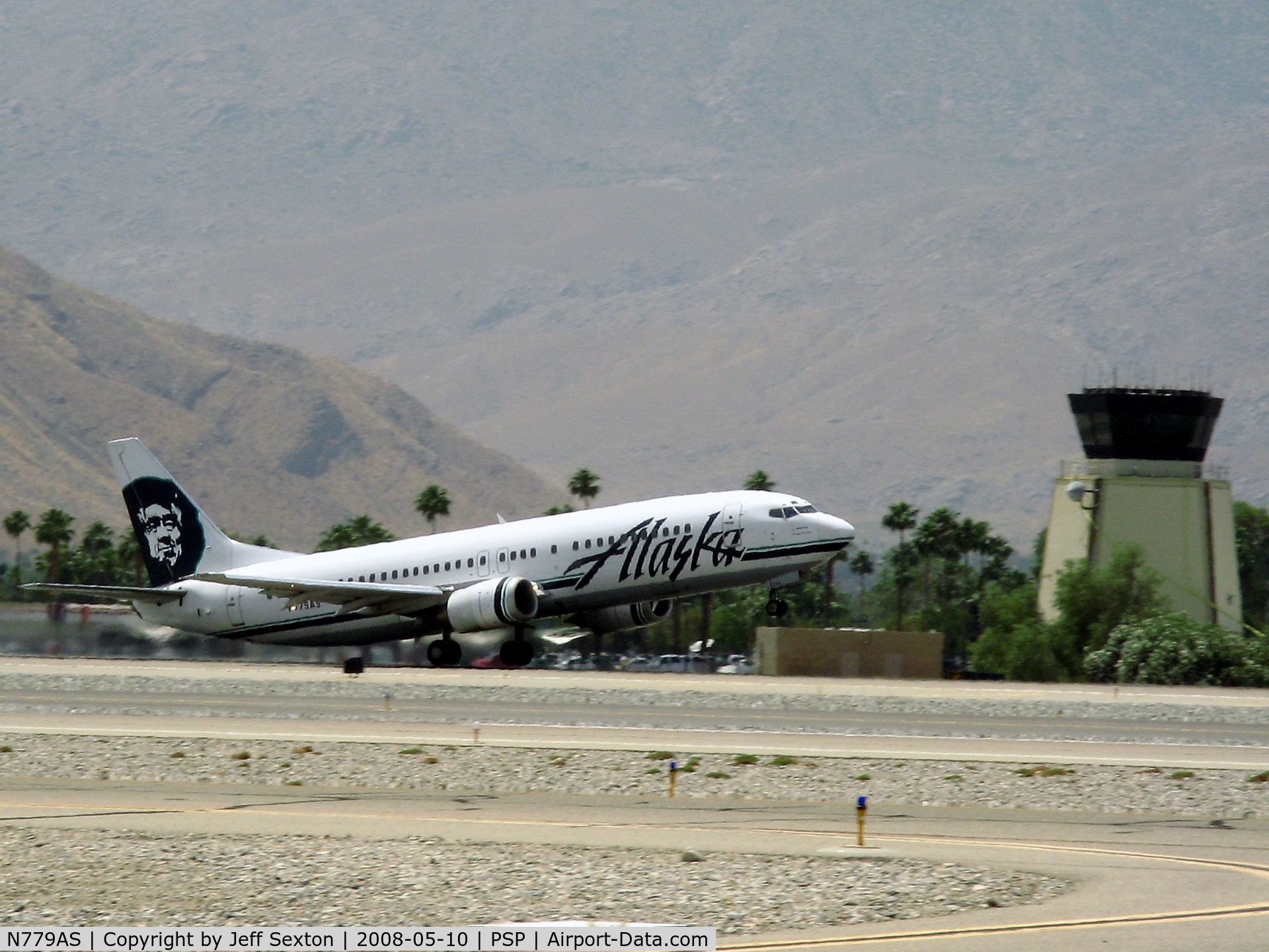 N779AS, 1994 Boeing 737-4Q8 C/N 25111, Take-off from Palm Springs International