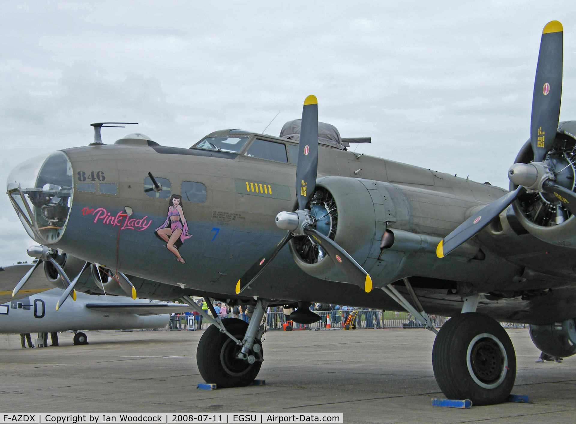 F-AZDX, 1944 Boeing B-17G Flying Fortress C/N 8246, Boeing B-17G/Duxford (Pink Lady)