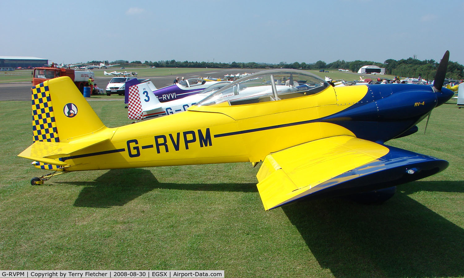 G-RVPM, 2003 Vans RV-4 C/N PFA 181-12270, Participant in the 2008 RV Fly-in at North Weald Uk