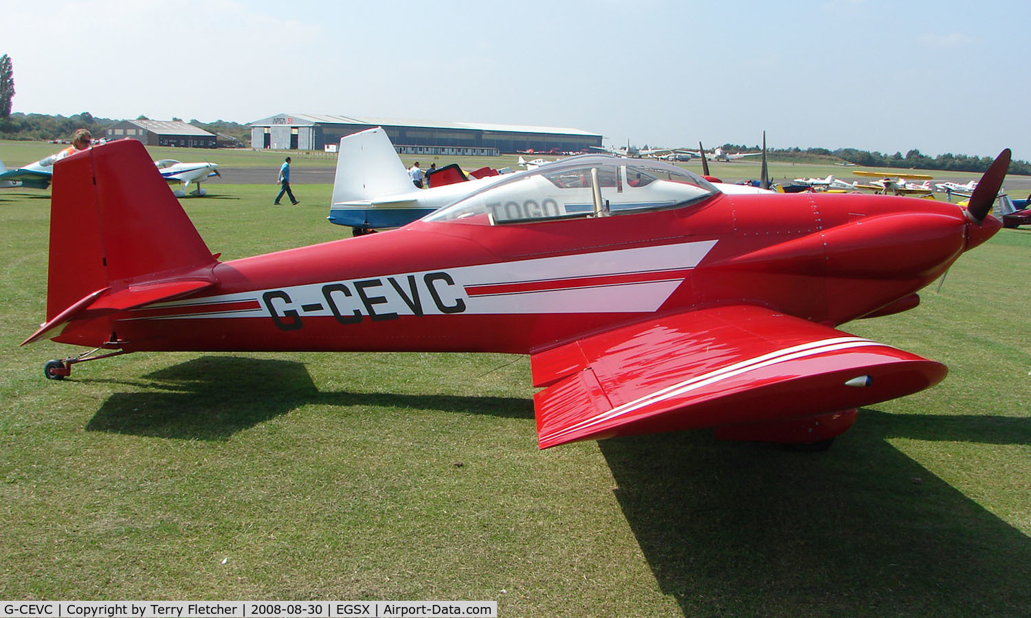 G-CEVC, 2007 Vans RV-4 C/N 2726, Participant in the 2008 RV Fly-in at North Weald Uk