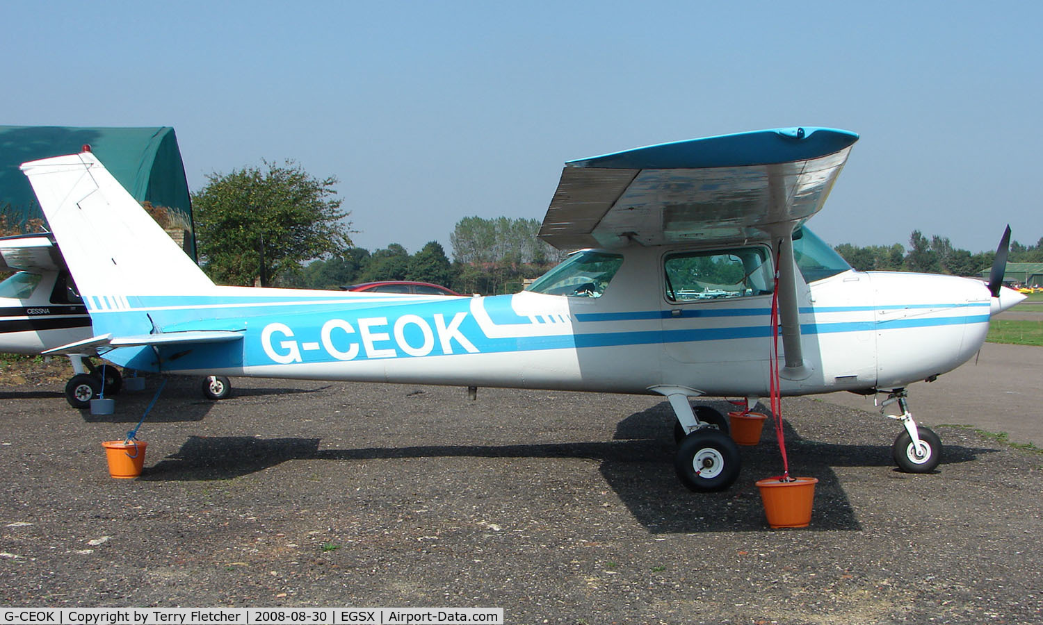 G-CEOK, 1976 Cessna 150M C/N 15077928, Cessna 150 at North Weald