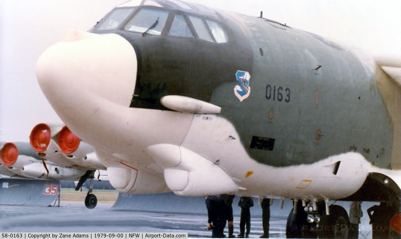 58-0163, 1958 Boeing B-52G Stratofortress C/N 464233, At Carswell AFB Airshow 1979
