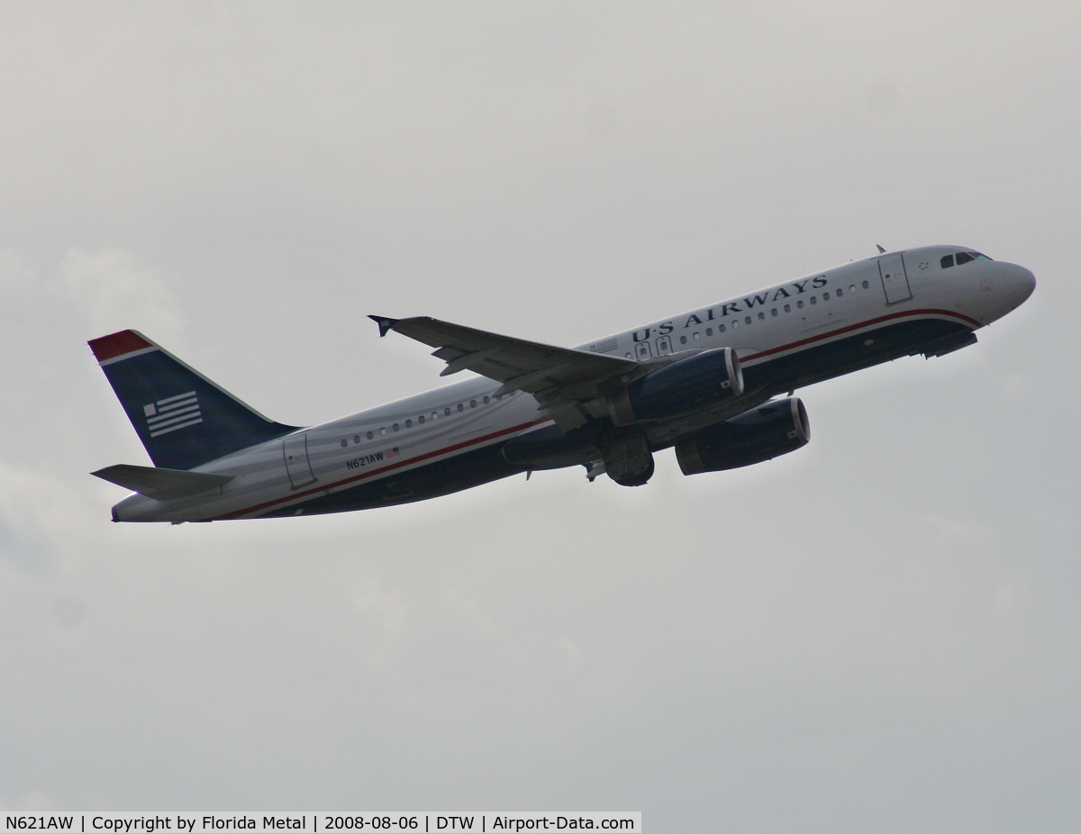 N621AW, 1989 Airbus A320-231 C/N 053, USAirways A320