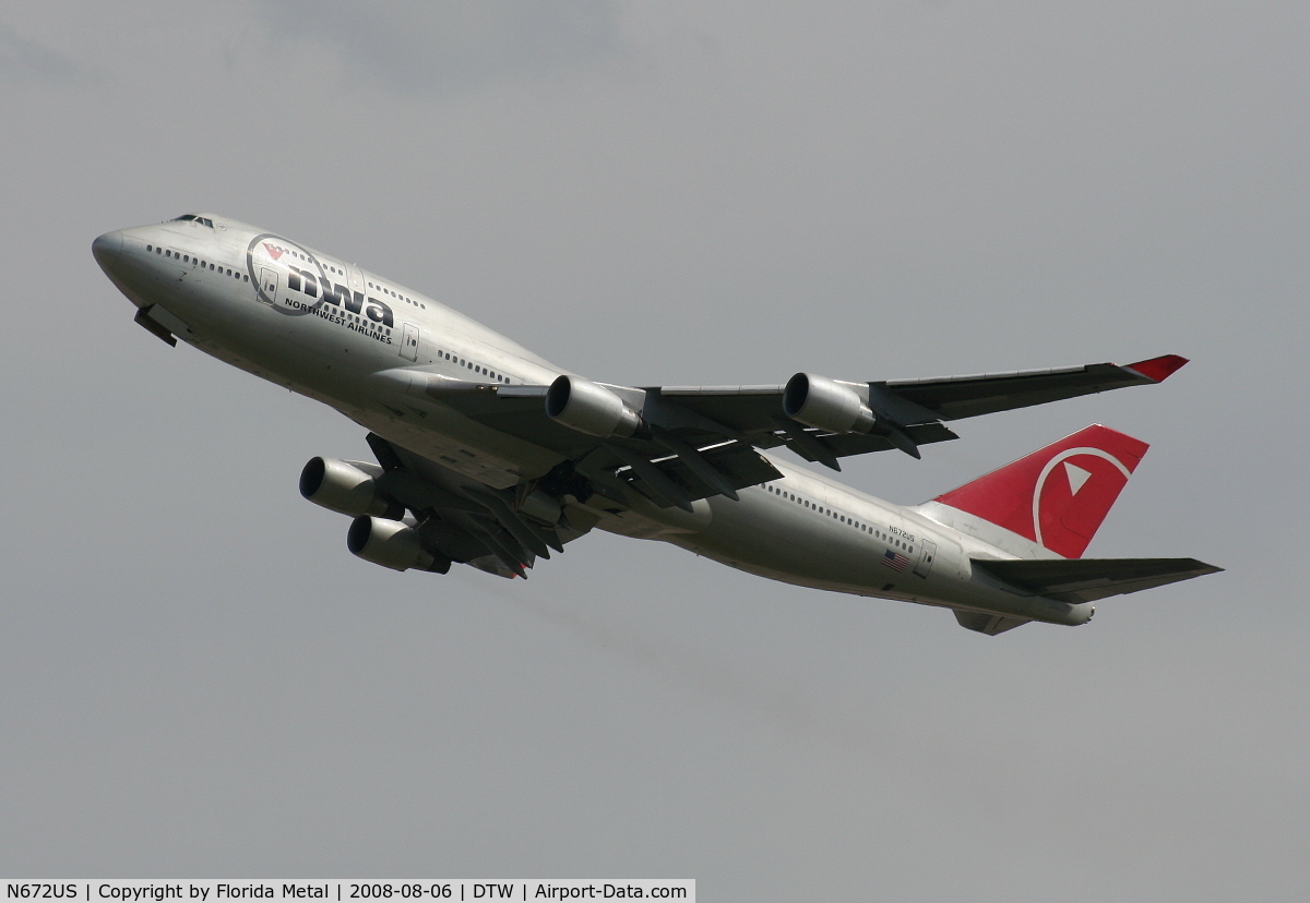 N672US, 1999 Boeing 747-451 C/N 30267, Northwest 747-400